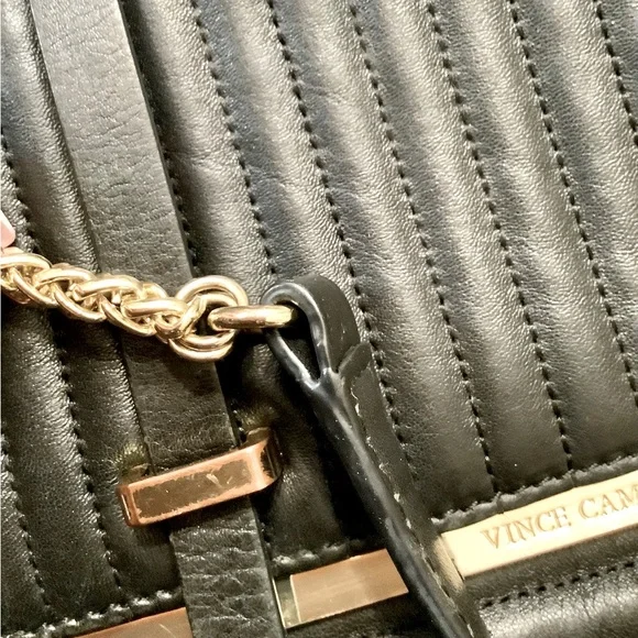 VINCE CAMUTO LEATHER SHOULDER BAG - Picture 5 of 13